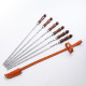 A set of skewers 670*12*3 mm in a leather quiver в Москве