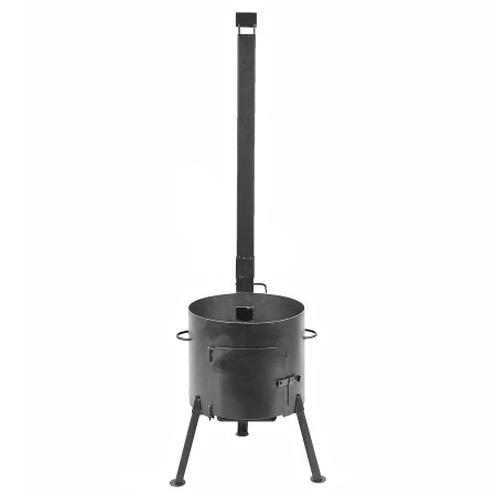 Stove with a diameter of 340 mm with a pipe for a cauldron of 8-10 liters в Москве
