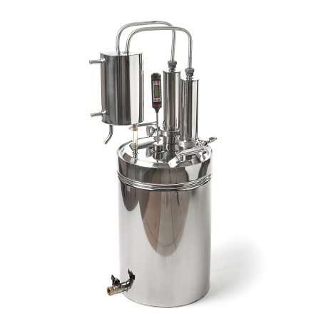 Cheap moonshine still kits "Gorilych" double distillation 10/35/t with CLAMP 1,5" and tap в Москве
