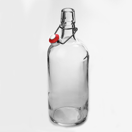 Бутылка бесцветная бугельная 1 литр в Москве