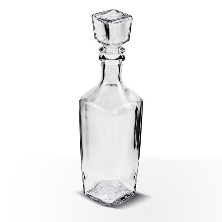 Бутылка (штоф) "Элегант" стеклянная 0,5 литра с пробкой  в Москве