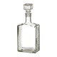 Бутылка (штоф) "Кристалл" стеклянная 0,5 литра с пробкой  в Москве